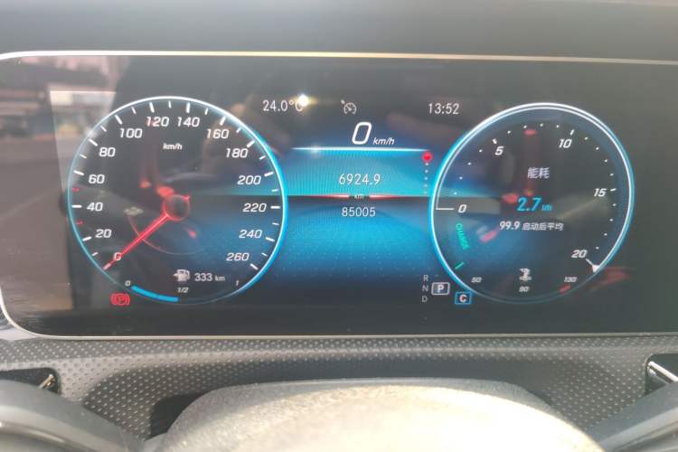 Used Mercedes-Benz A-Class 2019 A 200 L Sport Sedan Odometer Close Up