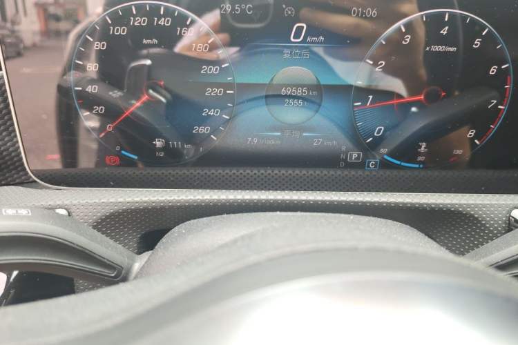 Used Mercedes-Benz A-Class 2019 Restyled A 200 L Sport Sedan Odometer Close Up
