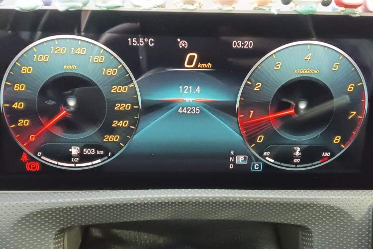 Used Mercedes-Benz A-Class 2019 A 200 Dynamic Edition Odometer Close Up