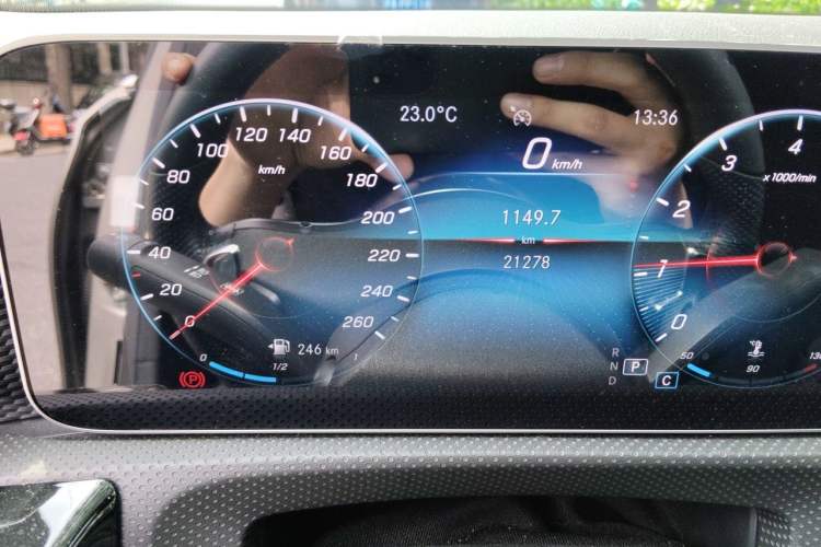 Used Mercedes-Benz A-Class 2019 Restyled A 200 L Sport Sedan Odometer Close Up