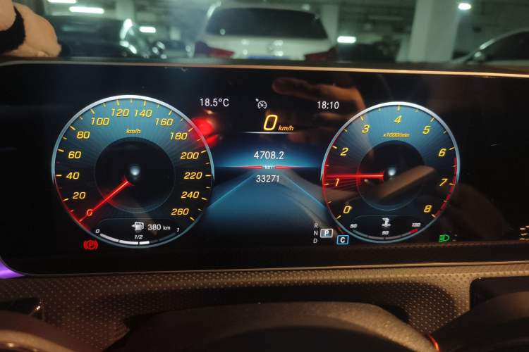 Used Mercedes-Benz A-Class 2019 A 200 L Sport Sedan First Edition Special Edition Odometer Close Up