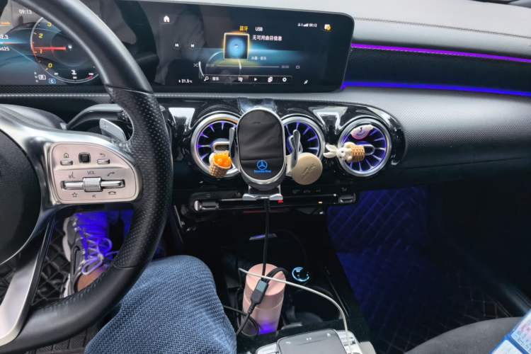 Used Mercedes-Benz A-Class 2019 Restyled A 200 L Sport Sedan Audio And AC Panel
