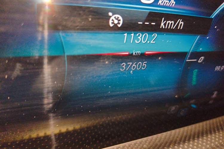 Used Mercedes-Benz A-Class 2019 A 220 L 4MATIC Sport Sedan Odometer Close Up