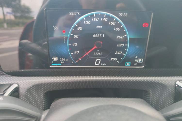 Used Mercedes-Benz A-Class 2019 Restyled A 180 L Sport Sedan Odometer Close Up