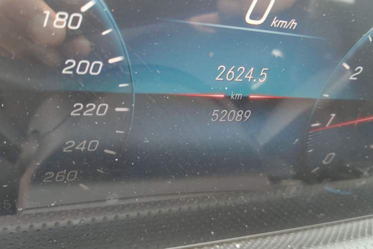 Used Mercedes-Benz A-Class 2019 Revised A 200 L Odometer Close Up