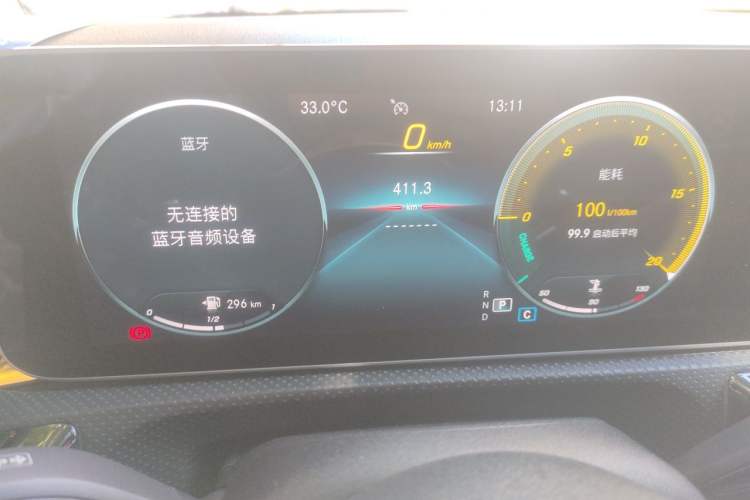 Used Mercedes-Benz A-Class 2019 A 180 L Sport Sedan Odometer Close Up