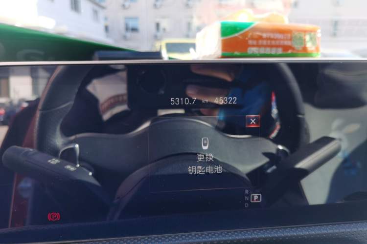 Used Mercedes-Benz A-Class 2019 A 220 L 4MATIC Sport Sedan Odometer Close Up