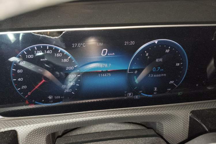 Used Mercedes-Benz A-Class 2019 Restyled A 200 L Sport Sedan Odometer Close Up