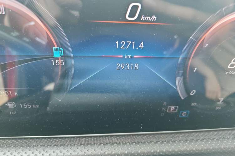 Used Mercedes-Benz A-Class 2019 Restyled A 200 L Sport Sedan Odometer Close Up