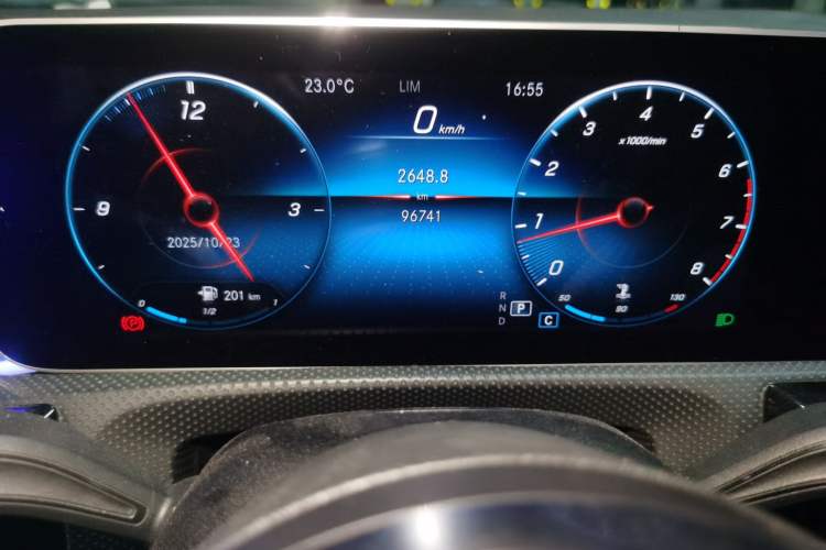 Used Mercedes-Benz A-Class 2019 A 200 L Sport Sedan Odometer Close Up