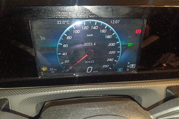 Used Mercedes-Benz A-Class 2019 A 180 L Sport Sedan Odometer Close Up