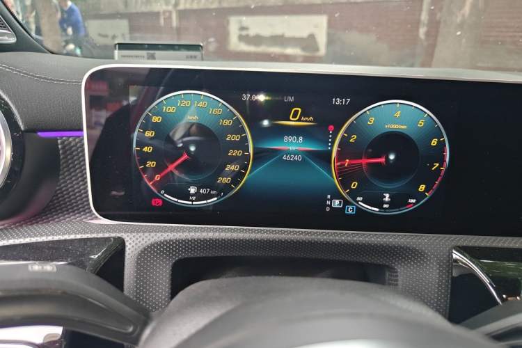 Used Mercedes-Benz A-Class 2019 A 200 L Sport Sedan Odometer Close Up