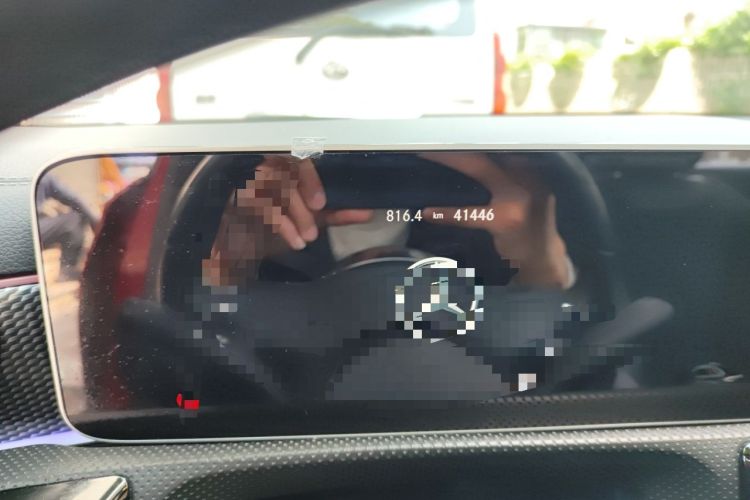Used Mercedes-Benz A-Class 2019 Restyled A 200 L Sport Sedan Odometer Close Up