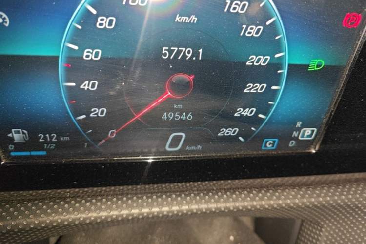 Used Mercedes-Benz A-Class 2019 A 180 L Sport Sedan Odometer Close Up
