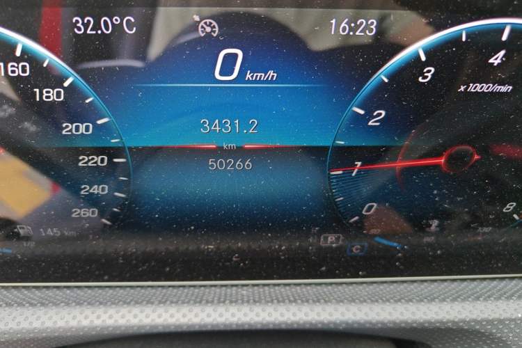 Used Mercedes-Benz A-Class 2019 A 200 Dynamic Edition Odometer Close Up