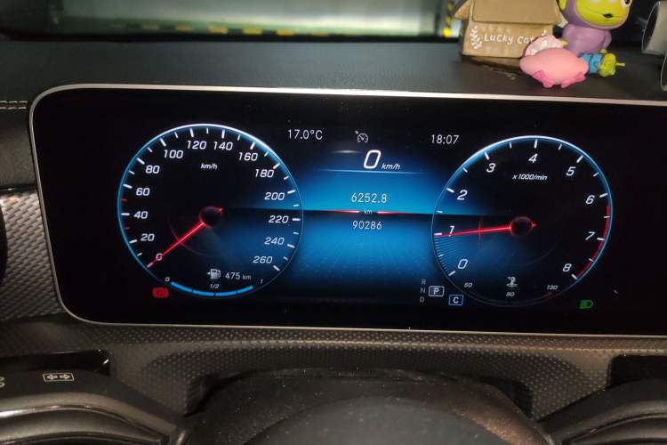 Used Mercedes-Benz A-Class 2019 A 200 L Odometer Close Up