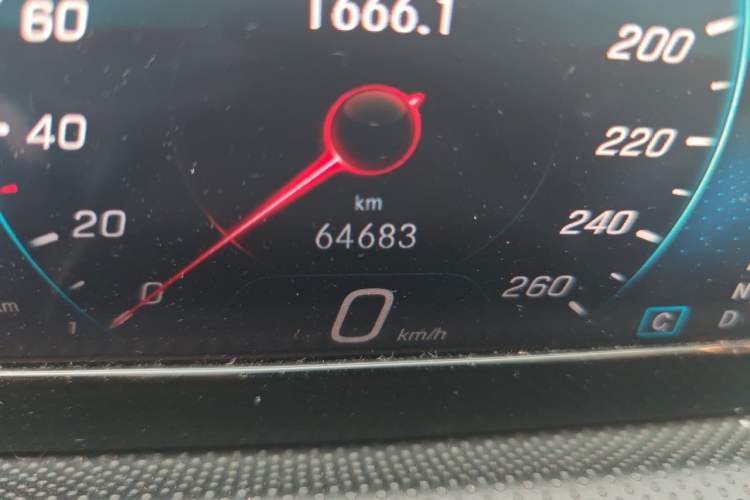 Used Mercedes-Benz A-Class 2019 A 180 L Sport Sedan Odometer Close Up