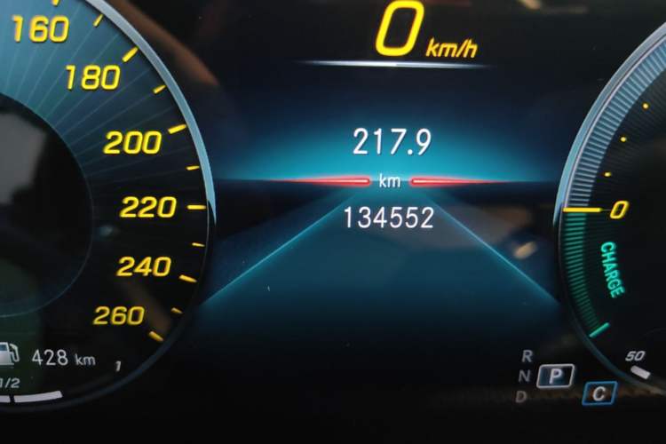 Used Mercedes-Benz A-Class 2019 A 200 L Sport Sedan Odometer Close Up