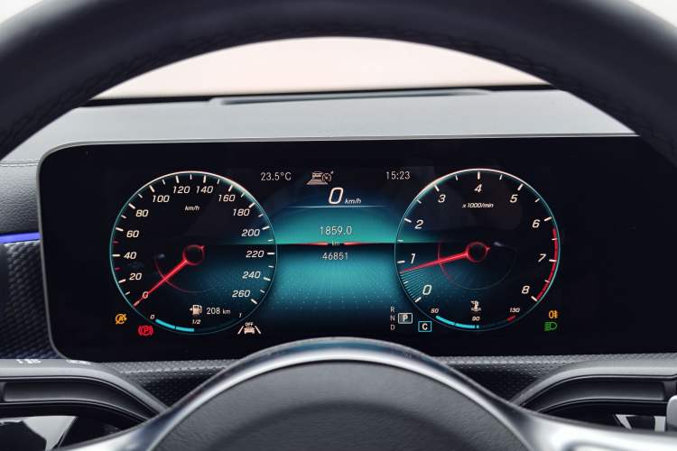 Used Mercedes-Benz A-Class 2019 A 200 L Sport Sedan Odometer Close Up