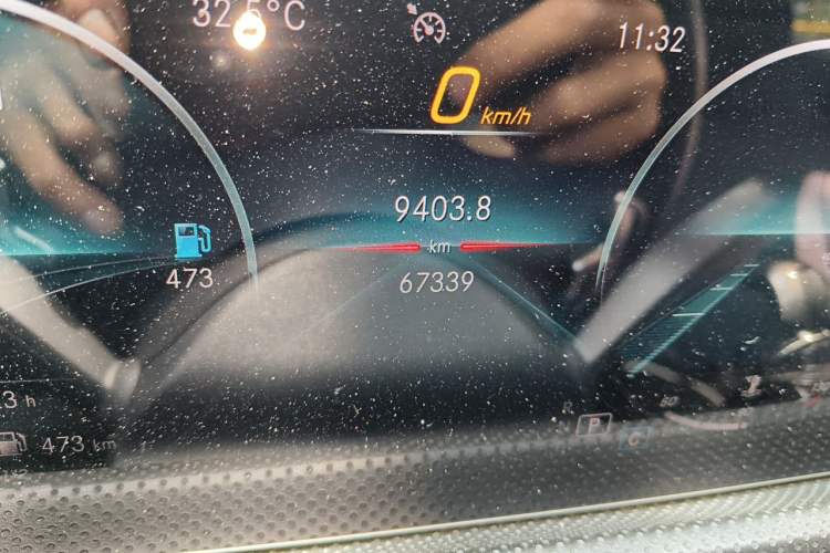 Used Mercedes-Benz A-Class 2019 A 200 L Sport Sedan Odometer Close Up