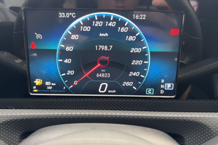 Used Mercedes-Benz A-Class 2019 A 180 L Sport Sedan Odometer Close Up