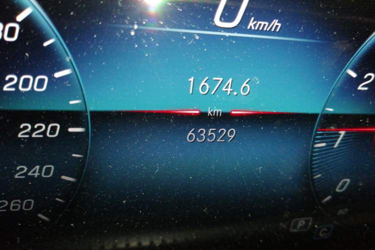 Used Mercedes-Benz A-Class 2019 A 200 L Sport Sedan Odometer Close Up
