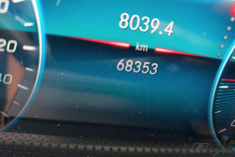 Used Mercedes-Benz A-Class 2019 A 200 L Sport Sedan Odometer Close Up