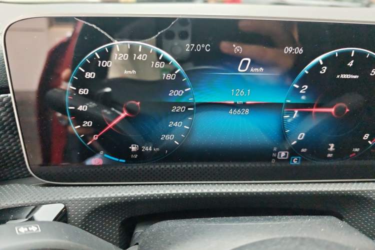 Used Mercedes-Benz A-Class 2019 A 200 L Sport Sedan Odometer Close Up