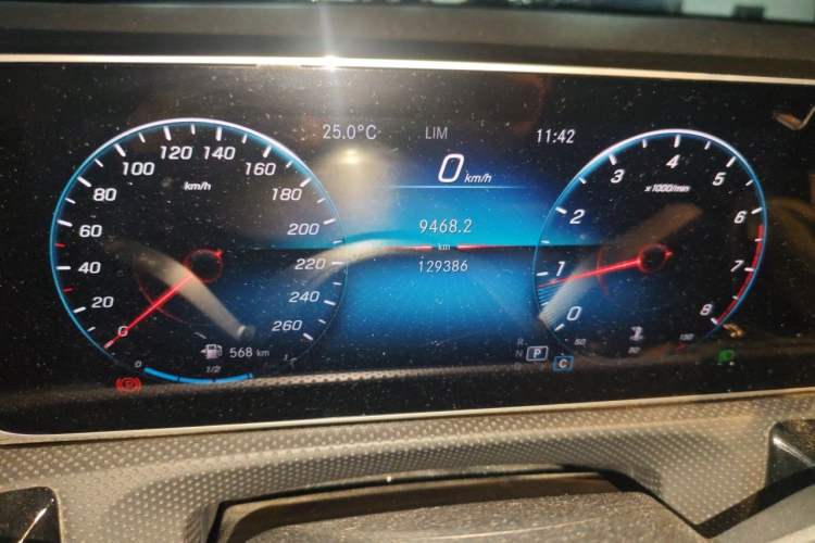 Used Mercedes-Benz A-Class 2019 A 200 L Sport Sedan Odometer Close Up