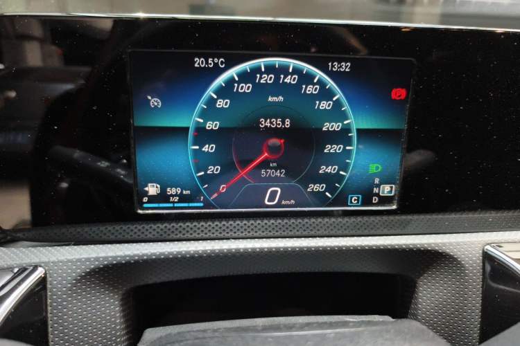Used Mercedes-Benz A-Class 2019 A 180 L Sport Sedan Odometer Close Up