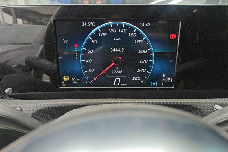 Used Mercedes-Benz A-Class 2019 Restyled A 180 L Sport Sedan Odometer Close Up