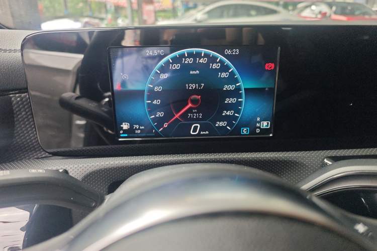 Used Mercedes-Benz A-Class 2019 A 180 L Sport Sedan Odometer Close Up