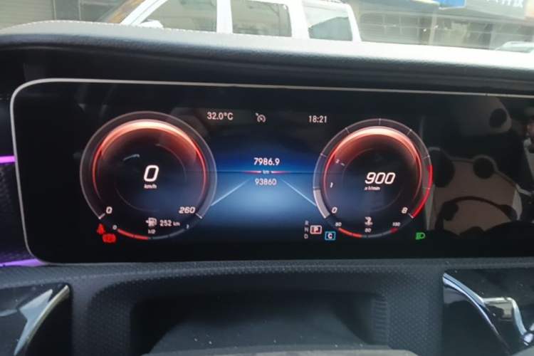 Used Mercedes-Benz A-Class 2019 A 200 L Sport Sedan Odometer Close Up