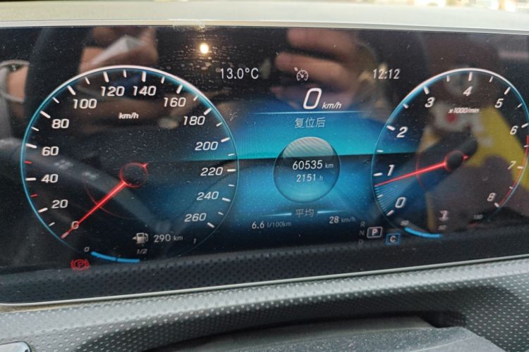 Used Mercedes-Benz A-Class 2019 A 200 L Odometer Close Up