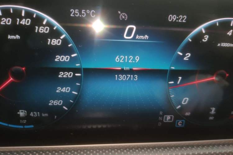 Used Mercedes-Benz A-Class 2019 A 200 L Sport Sedan Odometer Close Up