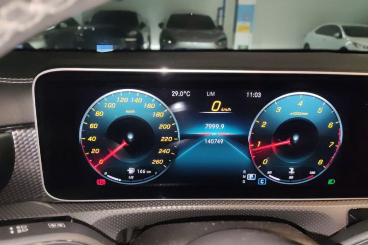 Used Mercedes-Benz A-Class 2019 A 200 L Sport Sedan Odometer Close Up