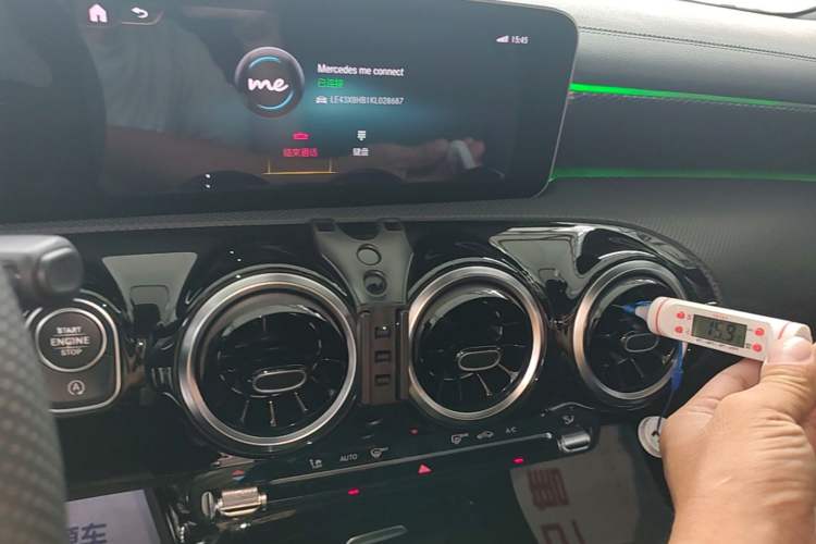 Used Mercedes-Benz A-Class 2019 A 200 L Sport Sedan Audio And AC Panel