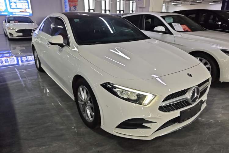 Used Mercedes-Benz A-Class 2019 Restyled A 200 L Sport Sedan Front Right 45 Deg
