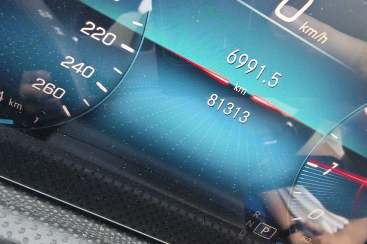 Used Mercedes-Benz A-Class 2019 A 200 L Sport Sedan First Edition Special Edition Odometer Close Up