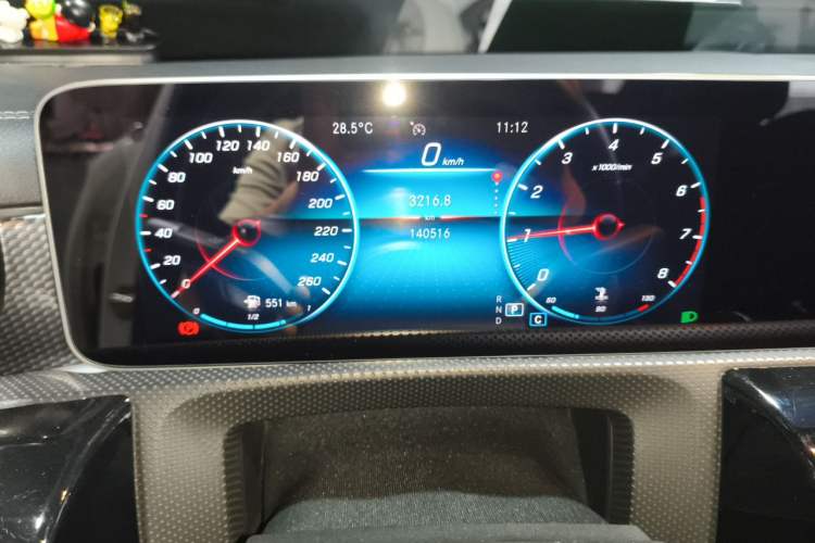 Used Mercedes-Benz A-Class 2019 Restyled A 200 L Sport Sedan Odometer Close Up