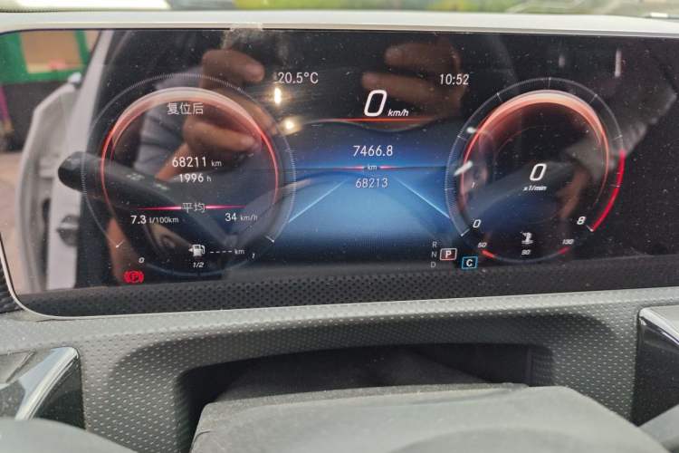 Used Mercedes-Benz A-Class 2019 A 200 L Sport Sedan Odometer Close Up