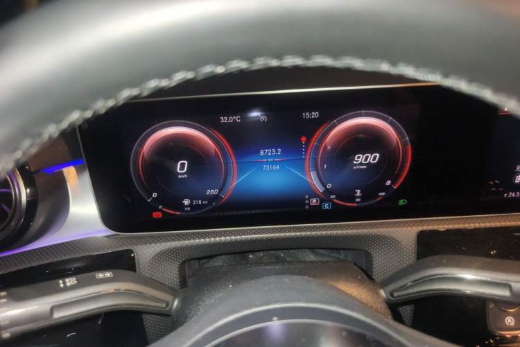 Used Mercedes-Benz A-Class 2019 A 200 L Sport Sedan First Edition Special Edition Odometer Close Up
