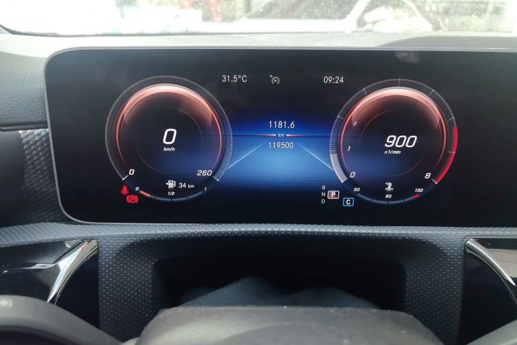Used Mercedes-Benz A-Class 2019 A 200 Dynamic Edition Odometer Close Up