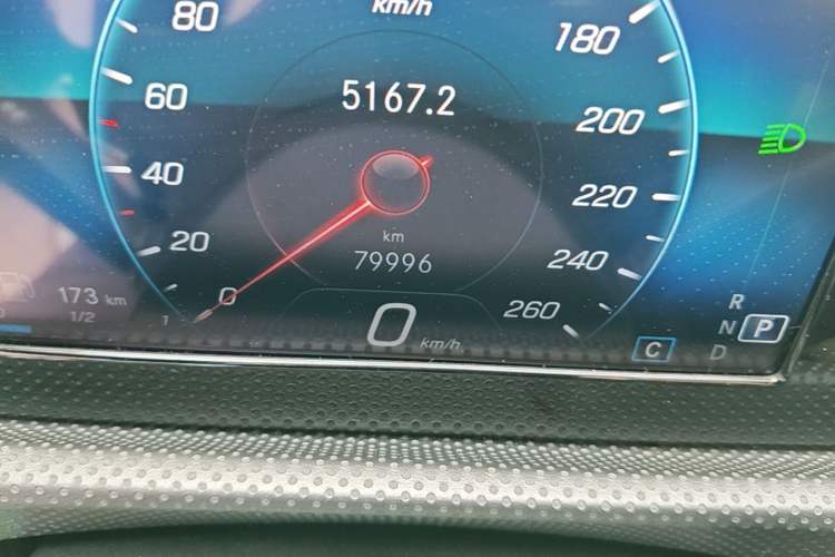 Used Mercedes-Benz A-Class 2019 A 180 L Sport Sedan Odometer Close Up