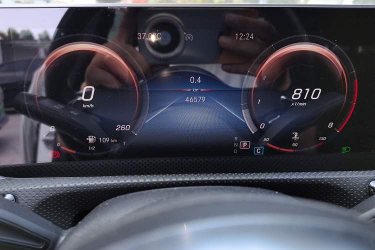 Used Mercedes-Benz A-Class 2019 A 200 L Sport Sedan Odometer Close Up