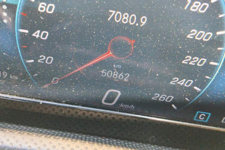 Used Mercedes-Benz A-Class 2019 Restyled A 180 L Sport Sedan Odometer Close Up