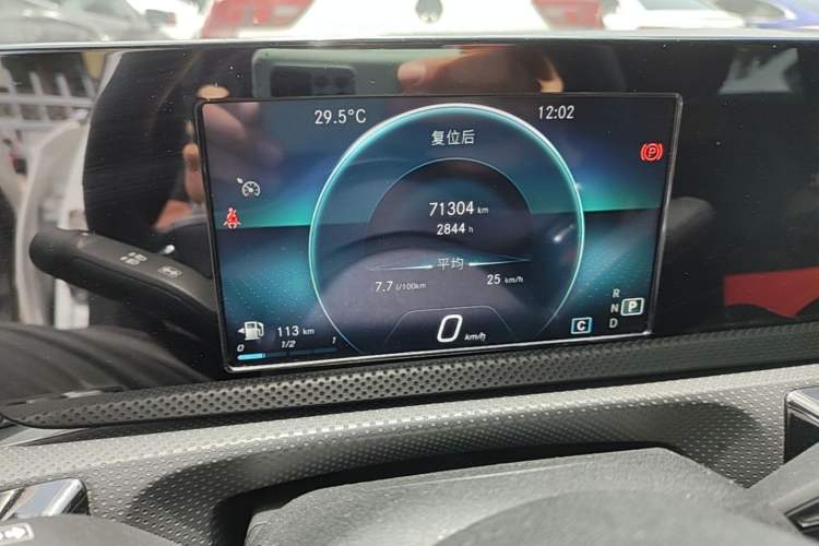 Used Mercedes-Benz A-Class 2019 A 180 L Sport Sedan Odometer Close Up
