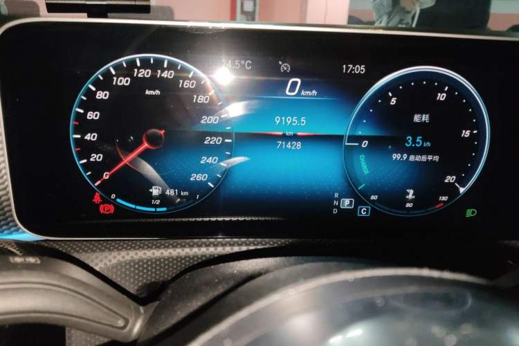 Used Mercedes-Benz A-Class 2019 Restyled A 200 L Sport Sedan Odometer Close Up