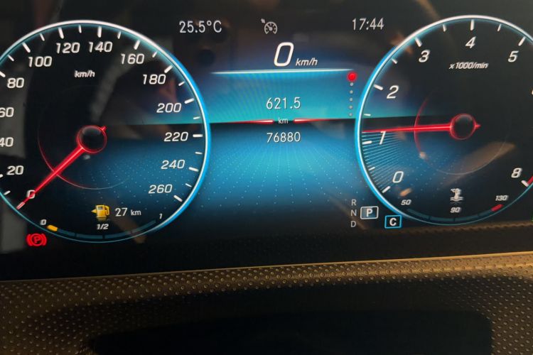 Used Mercedes-Benz A-Class 2019 A 200 L Sport Sedan First Edition Special Edition Odometer Close Up