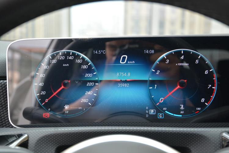 Used Mercedes-Benz A-Class 2019 A 200 Fashion Model Odometer Close Up